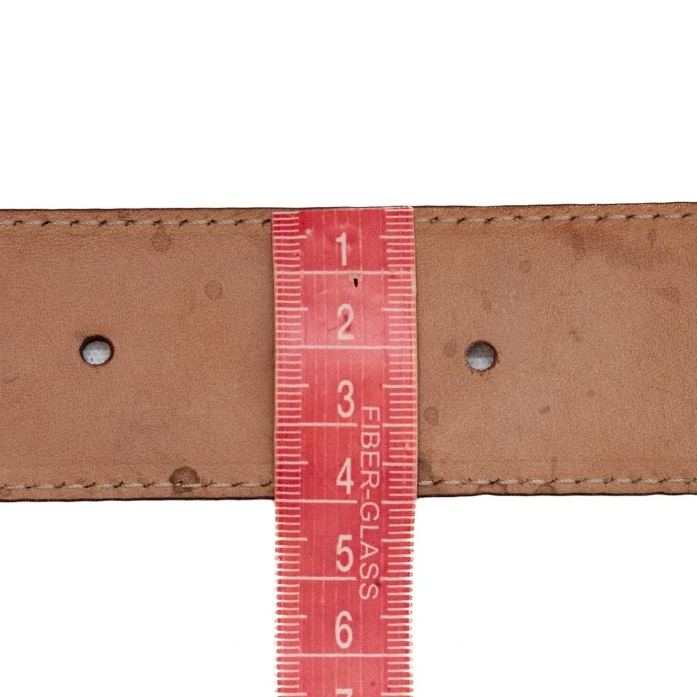 Women's GucciGuccissima GG Interlocking Belt 75/30 Olive Green Gold Buckle - Picture 8 of 9